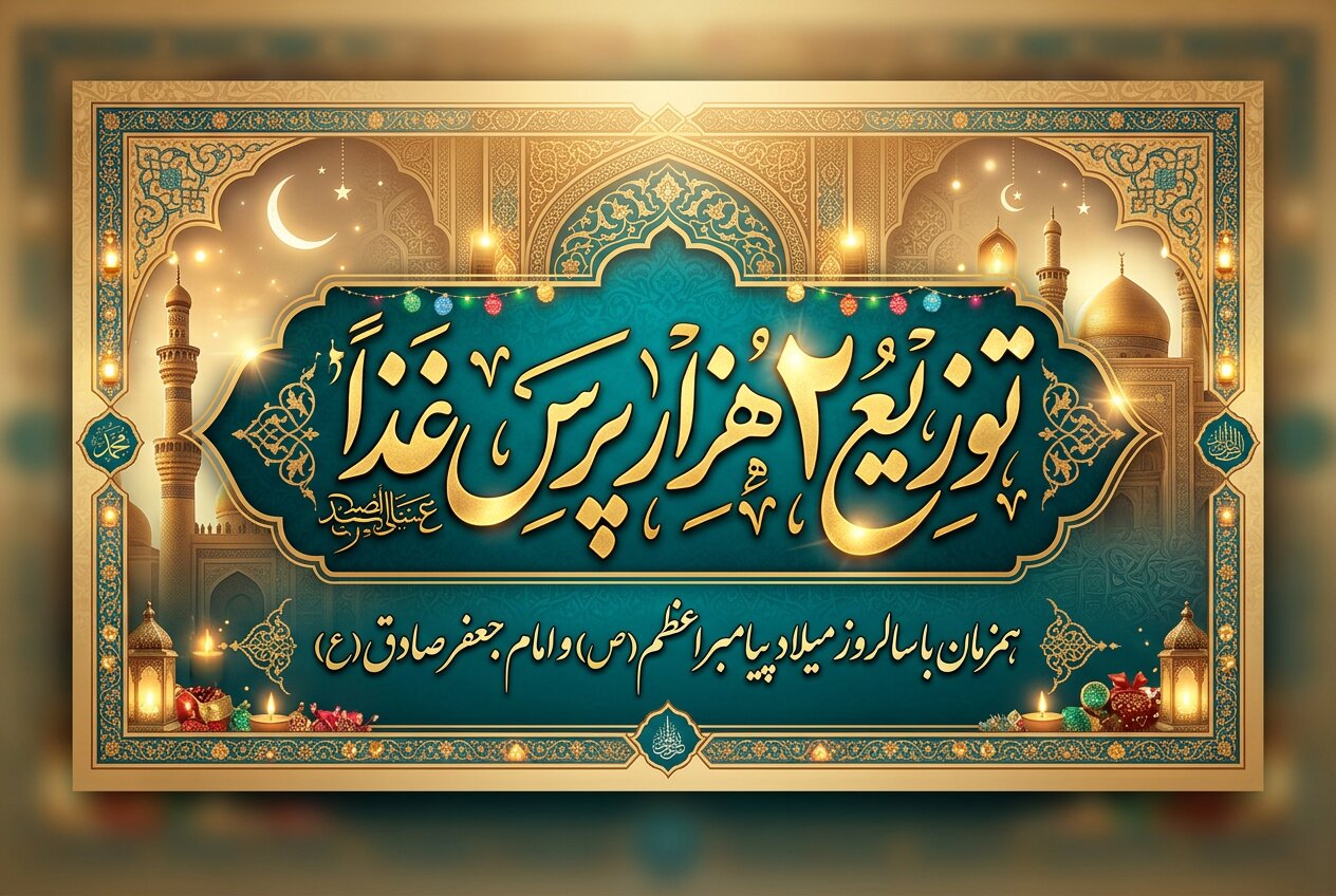 در شب میلاد پیامبر (ص) و امام صادق (ع)؛ توزیع ۲۰۰۰ پرس نذری توسط پایگاه «ایران همدل» در اراک
لید: