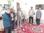 دیدار رئیس کمیته امداد بجستان با خانواده شهید علوی