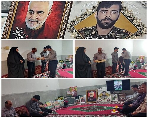 دیدار و تفقد مدیرکل کمیته امداد استان بوشهر از خانواده شهید جنگ رمضان در شهرستان کنگان