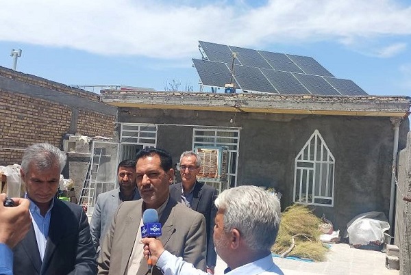 افتتاح دو طرح نیروگاه خورشیدی دو منظوره در شهربابک