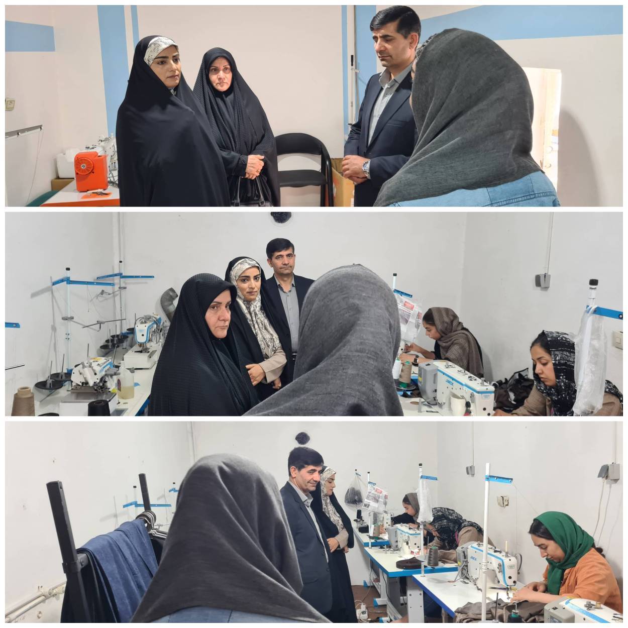بازدید مدیرکل امور بانوان و خانواده استانداری خراسان شمالی از طرح اشتغال مددجویان کمیته امداد