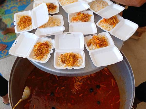 طبخ و توزیع 5 هزار وعده غذای گرم اطعام علوی در رودان